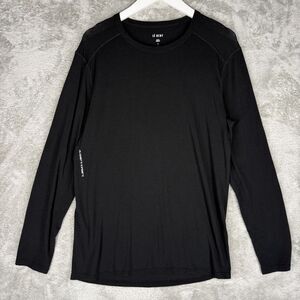 Le Bent Shirt Mens Medium Wool Blend Baselayer 200 Gm2 Long Sleeve Black Stretch